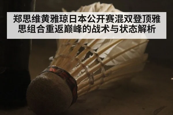 郑思维黄雅琼日本公开赛混双登顶雅思组合重返巅峰的战术与状态解析